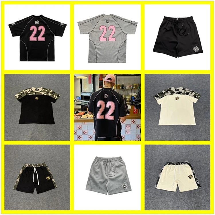 Heavyweight loose men's and women's short-sleeved T-shirts  